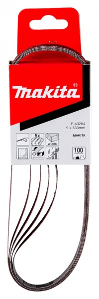 Makita Schleifblatt 5x 533X9mm K100 (P-43284)
