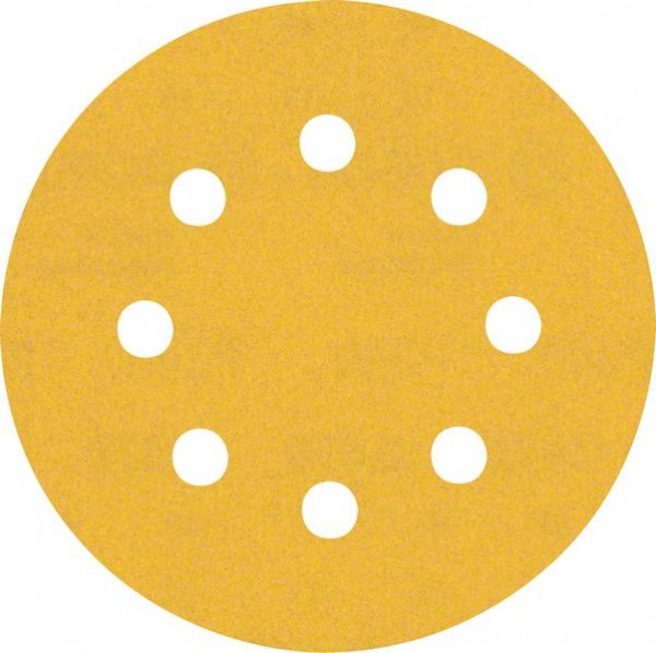 Bosch Professional Expert C470 Schleifpapier mit 8 Löchern für Exzenterschleifer, 115 mm, G 240, 5-tlg. (2608900799)
