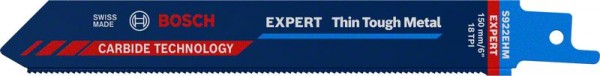 Bosch Professional Expert ‘Thin Tough Metal’ S 922 EHM Säbelsägeblatt, 1 Stück (2608900360)