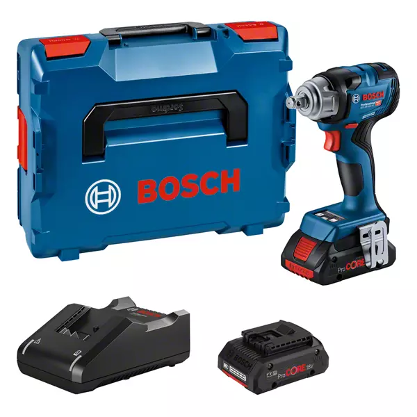 Bosch Professional GDS 18V-330 HC (L) Akku-Drehschlagschrauber (2xPC4,0Ah) (06019L5002)