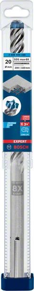 Bosch Professional Expert SDS max-8X Hammerbohrer, 20 x 200 x 320 mm (2608900228)