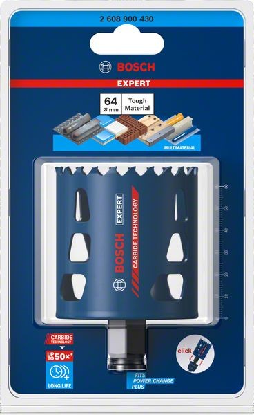 Bosch Professional Expert Tough Material Lochsäge, 64 x 60 mm (2608900430)