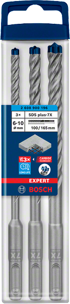 Bosch Professional SDS plus-7X 3tlg Set EXPERT (2608900196)