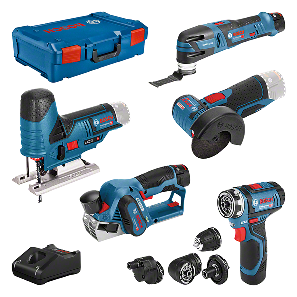B-Ware Bosch Professional 12V-5er Werkzeug Set (0615A0017D)