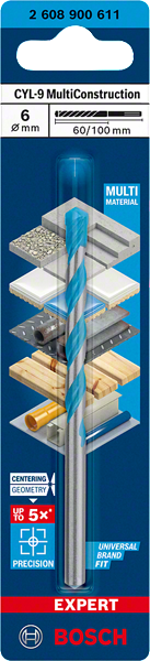 Bosch Professional CYL-9 MC Bohrer 6x60x100mm EXPERT (2608900611)