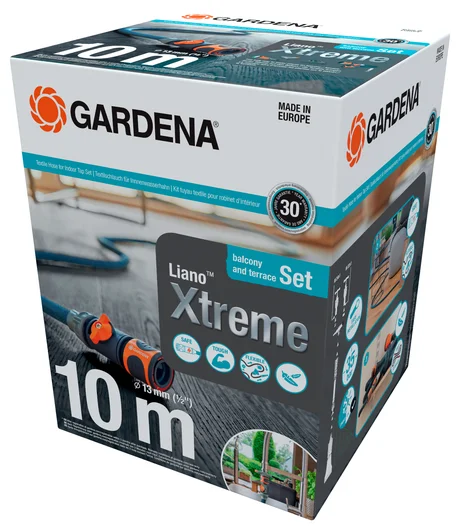 Gardena Textilschlauch Liano™ Xtreme 1/2", 10 m Set + Indoor-Adapter (18490-20)
