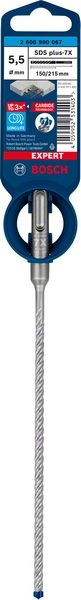 Bosch Professional Expert SDS plus-7X Hammerbohrer, 5,5 x 150 x 215 mm (2608900067)