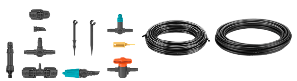 Gardena Micro-Drip-System Tropfbewässerung Set Terrasse (30 Pflanzen) (13400-20)