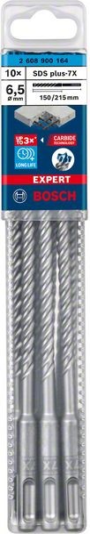 Bosch Professional Expert SDS plus-7X Hammerbohrer, 6,5 x 150 x 215 mm, 10-tlg. (2608900164)