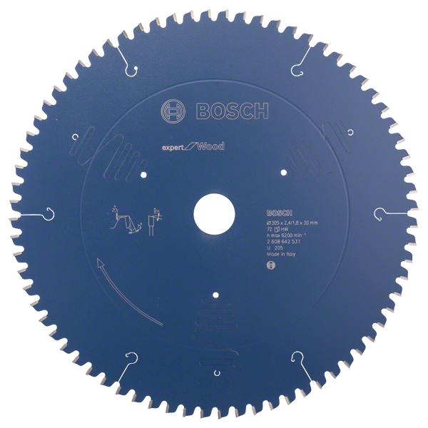 Bosch Professional Kreissägeblatt EX WO B 305x30-72 (2608642531)