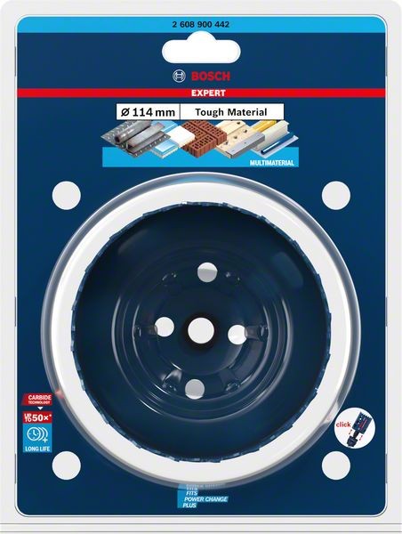Bosch Professional Expert Tough Material Lochsäge, 114 x 60 mm (2608900442)