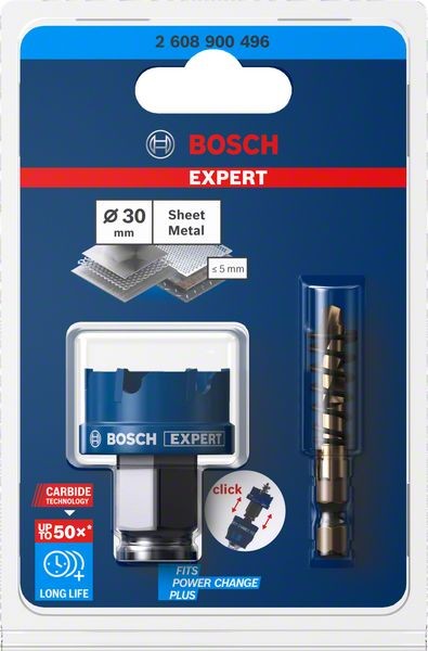Bosch Professional Expert Sheet Metal Lochsäge, 30 x 40 mm (2608900496)