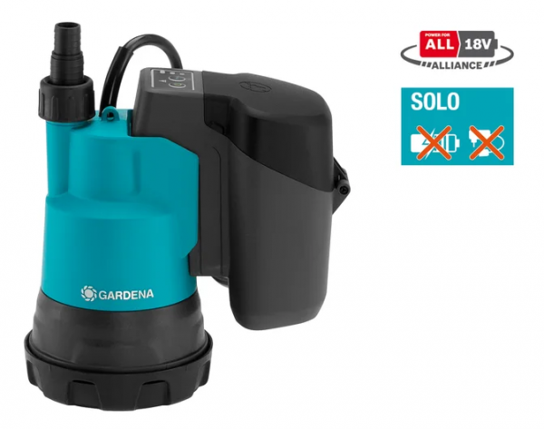 Gardena Akku-Klarwasser-Tauchpumpe 2000/2 18V P4A solo (14600-66)