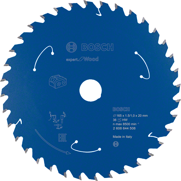 Bosch Professional Kreissägeblatt EX WO H 165x20x36 (2608644508)