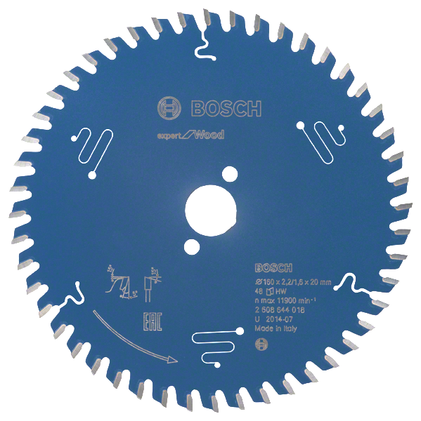 Bosch Professional Kreissägeblatt EX WO H 160x20-48 (2608644018)
