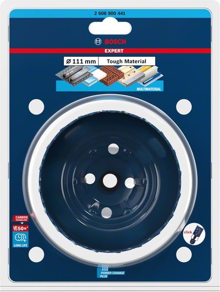 Bosch Professional Expert Tough Material Lochsäge, 111 x 60 mm (2608900441)