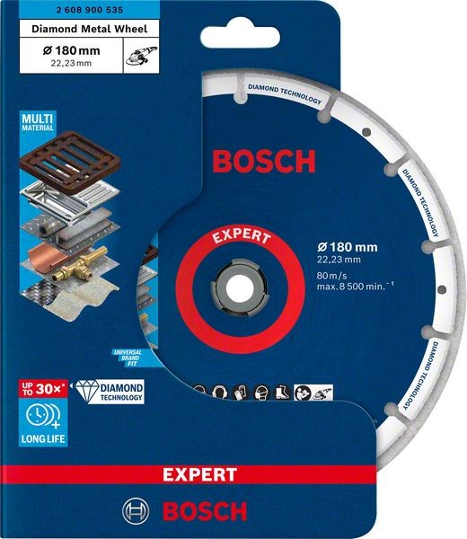 Bosch Professional Expert Diamond Metal Wheel Trennscheibe, 180 x 22,23 mm (2608900535)