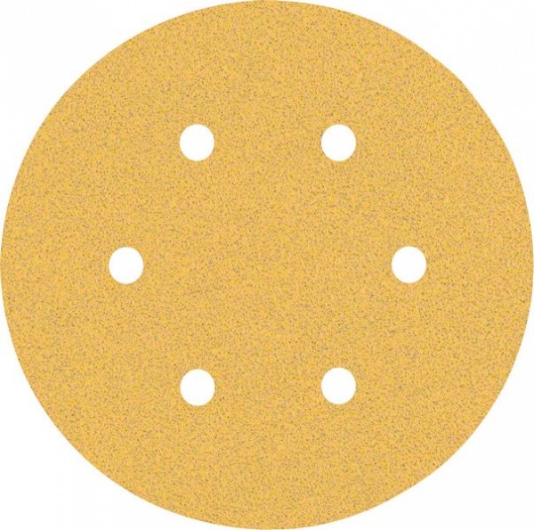 Bosch Professional Expert C470 Schleifpapier mit 6 Löchern für Exzenterschleifer, 150 mm, G 80, 5-tlg. (2608900815)