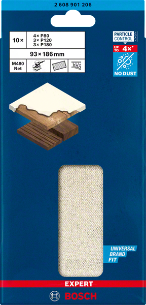 Bosch Professional Netz M480,93x186,80/120/180,10x EXPERT (2608901206)