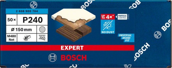 Bosch Professional Netzschleifs. M480,150mm,K240, 50x EXP (2608900704)