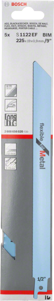 Bosch Professional 5 Säbelsägeblätter S 1122 EF (2608656020)