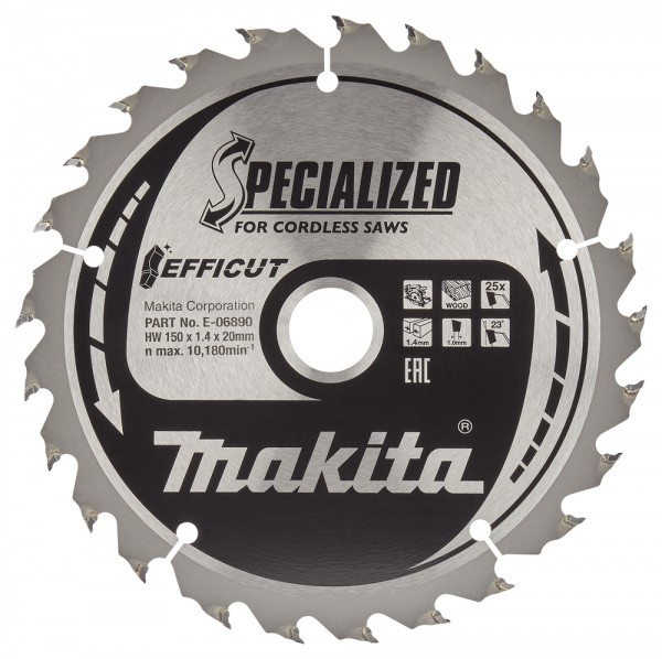 Makita HM-Sägeblatt Efficut 150X20 25Z (E-06890)
