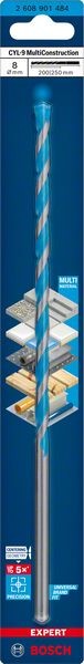 Bosch Professional Expert CYL-9 MultiConstruction Bohrer, 8 x 200 x 250 mm, d 8 mm (2608901484)