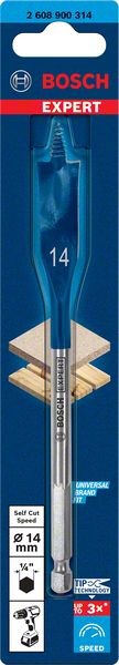 Bosch Professional Expert SelfCut Speed Flachfräsbohrer, 14 x 152 mm (2608900314)