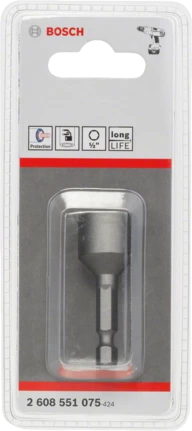 Bosch Professional Steckschlüssel 50mm, SW 1/2" (2608551075)