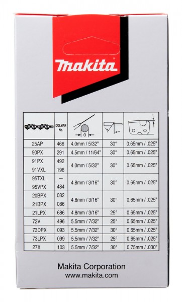 Makita Sägekette 11,5 cm, 1,3 mm, 1/4" für DUC122 (191G95-7)