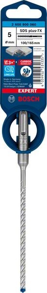 Bosch Professional Expert SDS plus-7X Hammerbohrer, 5 x 100 x 165 mm (2608900060)