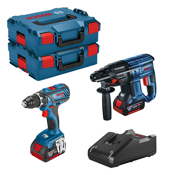 Bosch Professional GSR 18V-28+GBH 18V-21 Akku-Set (0615990M0R)