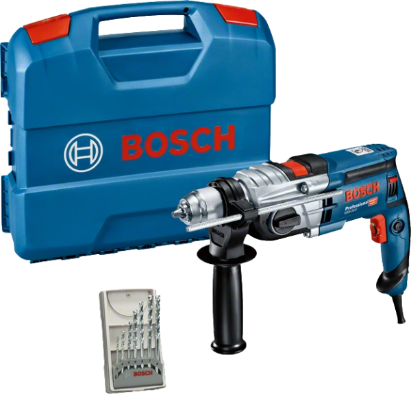 Bosch Professional GSB 20-2 (CC) Schlagbohrmaschine + Bohrer-Set (060117B401)