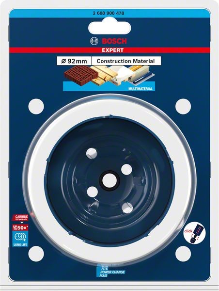 Bosch Professional Expert Construction Material Lochsäge, 92 x 60 mm (2608900478)