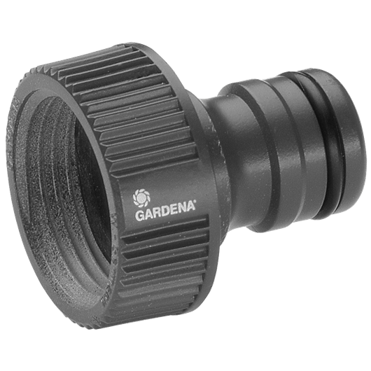 Gardena Profi-System-Hahnstück, 26,5 mm (G 3/4")-Wasserhahn mit 33,3 mm (G 1")-Gewinde (2802-20)