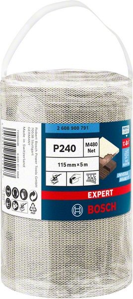 Bosch Professional Expert M480 Schleifnetzrolle, 115 mm, 5 m, G 240 (2608900791)