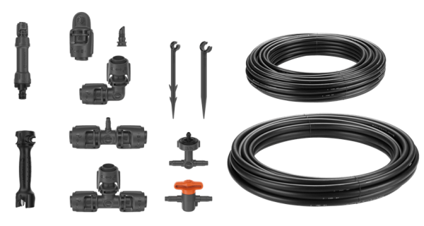 Gardena Micro-Drip-System Tropfbewässerung Set Hochbeet/Beet (35 Pflanzen) (13455-20)