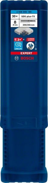 Bosch Professional Expert SDS plus-7X Hammerbohrer, 8 x 200 x 265 mm, 30-tlg. (2608900185)