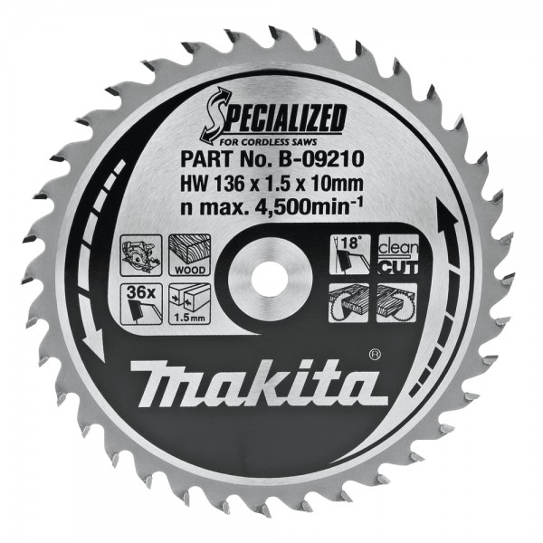 Makita HM-Sägeblatt 136X10 36Z.(B-09210)