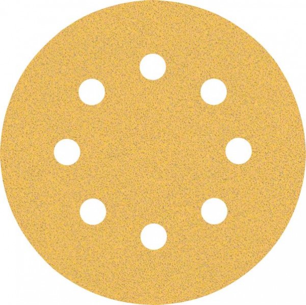 Bosch Professional Expert C470 Schleifpapier mit 8 Löchern für Exzenterschleifer, 115 mm, G 80, 5-tlg. (2608900796)