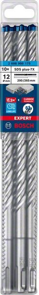 Bosch Professional Expert SDS plus-7X Hammerbohrer, 12 x 200 x 265 mm, 10-tlg. (2608900175)