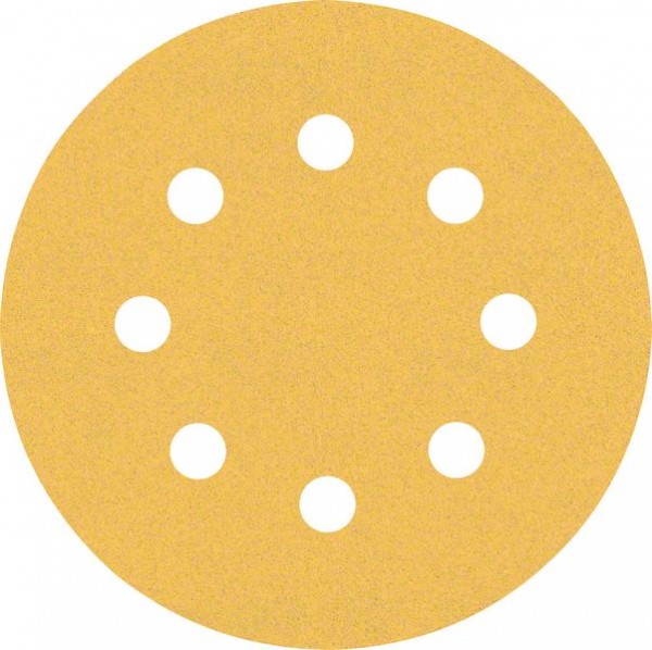 Bosch Professional Expert C470 Schleifpapier mit 8 Löchern für Exzenterschleifer, 115 mm, G 120, 5-tlg. (2608900797)