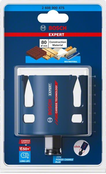 Bosch Professional Expert Construction Material Lochsäge, 80 x 60 mm (2608900475)