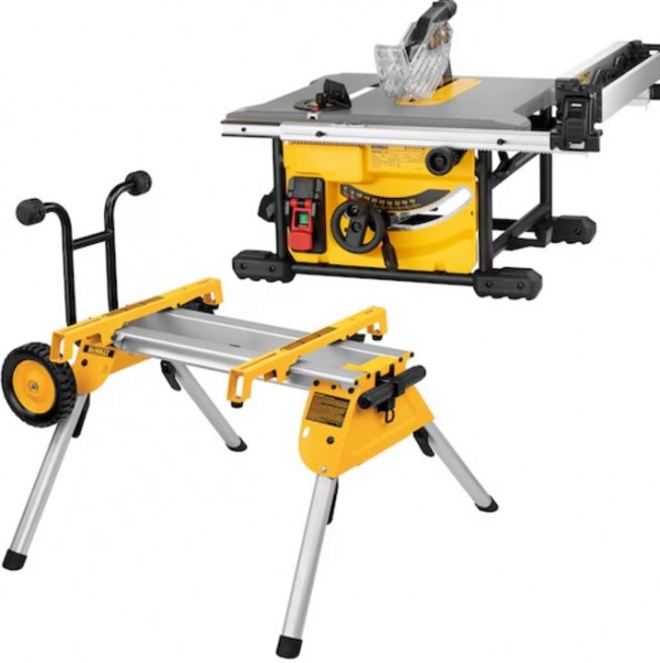 Dewalt DWE7485RS-QS Tischkreissäge + fahrbares Untergestellb DE7400