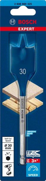 Bosch Professional Expert SelfCut Speed Flachfräsbohrer, 30 x 152 mm (2608900325)